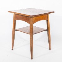 Inglesant of Leicester. Arts & Crafts Oak Two-tier Side Table - Thumbnail 3