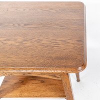 Inglesant of Leicester. Arts & Crafts Oak Two-tier Side Table - Thumbnail 11