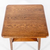 Inglesant of Leicester. Arts & Crafts Oak Two-tier Side Table - Thumbnail 10