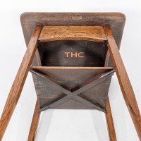 Inglesant of Leicester. Arts & Crafts Oak Two-tier Side Table - Thumbnail 21