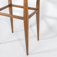 Arts & Crafts Oak Side Table with Moulded Edge and Tapered Legs - Thumbnail 18