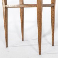 Arts & Crafts Oak Side Table with Moulded Edge and Tapered Legs - Thumbnail 19