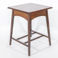 Liberty & Co., attributed. A Good Quality Well Designed Arts & Crafts Oak Side Table - Thumbnail 7