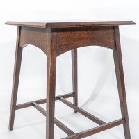 Liberty & Co., attributed. A Good Quality Well Designed Arts & Crafts Oak Side Table - Thumbnail 11