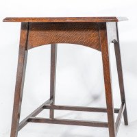 Liberty & Co., attributed. A Good Quality Well Designed Arts & Crafts Oak Side Table - Thumbnail 12