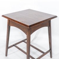 Liberty & Co., attributed. A Good Quality Well Designed Arts & Crafts Oak Side Table - Thumbnail 14