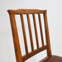 E Barnsley for the Rural Industries Bureau Six Arts & Crafts Oak Dining Chairs - Thumbnail 7