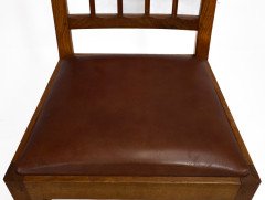 E Barnsley for the Rural Industries Bureau Six Arts & Crafts Oak Dining Chairs - Thumbnail 10
