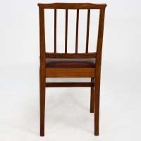 E Barnsley for the Rural Industries Bureau Six Arts & Crafts Oak Dining Chairs - Thumbnail 12