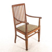 Shapland & Petter. A Pair of Arts & Crafts Oak Armchair - Thumbnail 3