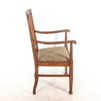 Shapland & Petter. A Pair of Arts & Crafts Oak Armchair - Thumbnail 7