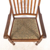 Shapland & Petter. A Pair of Arts & Crafts Oak Armchair - Thumbnail 10