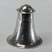 Guild of Handicraft Arts & Crafts Silver Pepper Pot with Flaring Base - Thumbnail 9