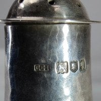 Guild of Handicraft. Arts & Crafts Silver Pepper Pot with a Flaring Base. C1910 - Thumbnail 11