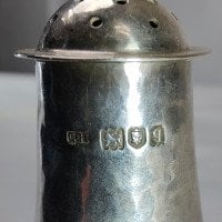 Guild of Handicraft. Arts & Crafts Silver Pepper Pot with a Flaring Base. C1910 - Thumbnail 12