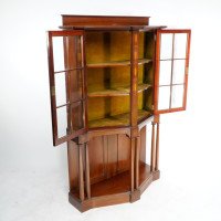 G. M. Ellwood for J. S. Henry, Arts & Crafts Mahogany & Inlaid Cabinet - Thumbnail 4