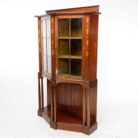 G. M. Ellwood for J. S. Henry, Arts & Crafts Mahogany & Inlaid Cabinet - Thumbnail 5