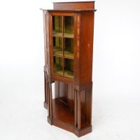G. M. Ellwood for J. S. Henry, Arts & Crafts Mahogany & Inlaid Cabinet - Thumbnail 6