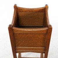 Shapland & Petter, Arts & Crafts Oak Planter with Copper Panels - Thumbnail 13