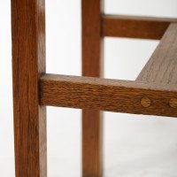 Shapland & Petter. An Arts & Crafts Oak Planter with Copper Heart Shaped Panels - Thumbnail 16