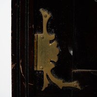 Aesthetic Movement Mahogany Corner Cabinet with Incised Floral Decoration - Thumbnail 13