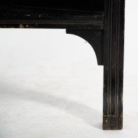 An Aesthetic Movement Mahogany Corner Cabinet with Incised Floral Decoration - Thumbnail 17