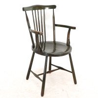 Liberty & Co., Set of Six Arts & Crafts Walnut Windsor Armchairs - Thumbnail 3