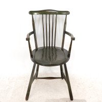 Liberty & Co., Set of Six Arts & Crafts Walnut Windsor Armchairs - Thumbnail 8