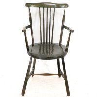 Liberty & Co., Set of Six Arts & Crafts Walnut Windsor Armchairs - Thumbnail 9
