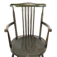 Liberty & Co., Set of Six Arts & Crafts Walnut Windsor Armchairs - Thumbnail 11