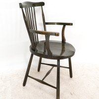 Liberty & Co., Set of Six Arts & Crafts Walnut Windsor Armchairs - Thumbnail 14