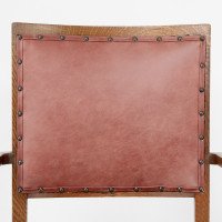 Liberty & Co. An Arts & Crafts Rush Seat Armchair with a Shaped Back - Thumbnail 6