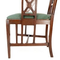 William Birch. Aesthetic Movement Walnut Armchair with Turned Ball Finials - Thumbnail 15