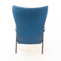 Mid Century Danish Teak & Upholstered Egg Chair In the style of Arne Jacobsen - Thumbnail 14
