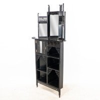 Heal's Attributed, an Anglo-Japanese Aesthetic Movement Butterfly Corner Cabinet - Thumbnail 3