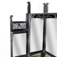 Heal's Attributed, an Anglo-Japanese Aesthetic Movement Butterfly Corner Cabinet - Thumbnail 6