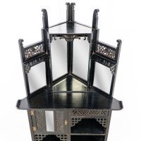Heal's Attributed, an Anglo-Japanese Aesthetic Movement Butterfly Corner Cabinet - Thumbnail 5