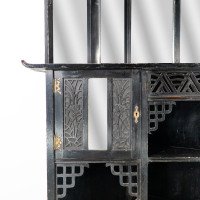 Heal's Attributed, an Anglo-Japanese Aesthetic Movement Butterfly Corner Cabinet - Thumbnail 10