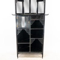 Heal's Attributed, an Anglo-Japanese Aesthetic Movement Butterfly Corner Cabinet - Thumbnail 12