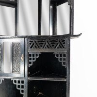 Heal's Attributed, an Anglo-Japanese Aesthetic Movement Butterfly Corner Cabinet - Thumbnail 11