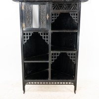 Heal's Attributed, an Anglo-Japanese Aesthetic Movement Butterfly Corner Cabinet - Thumbnail 13