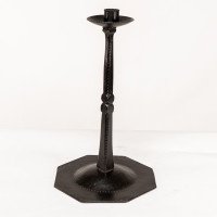 Designed by Ernest Gimson. A Rare Tall Steel Candlestick Made by Alfred Bucknell - Thumbnail 6