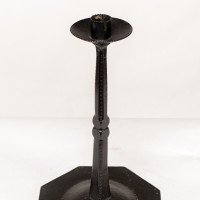 Designed by Ernest Gimson. A Rare Tall Steel Candlestick Made by Alfred Bucknell - Thumbnail 10