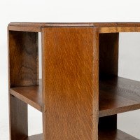 Heals and Son. An Arts and Crafts oak bookcase/side tables  - Thumbnail 5