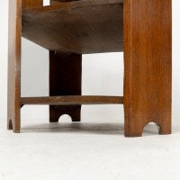 Heals and Son. An Arts and Crafts oak bookcase/side tables  - Thumbnail 10