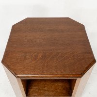 Heals and Son. An Arts and Crafts oak bookcase/side tables  - Thumbnail 13