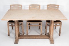 Heals Limed Oak Tilden Dining Table with Eight Matching Chairs & Matching Mirror - Thumbnail 3