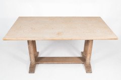 Heals Limed Oak Tilden Dining Table with Eight Matching Chairs & Matching Mirror - Thumbnail 4