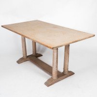 Heals Limed Oak Tilden Dining Table with Eight Matching Chairs & Matching Mirror - Thumbnail 7