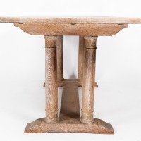 Heals Limed Oak Tilden Dining Table with Eight Matching Chairs & Matching Mirror - Thumbnail 9